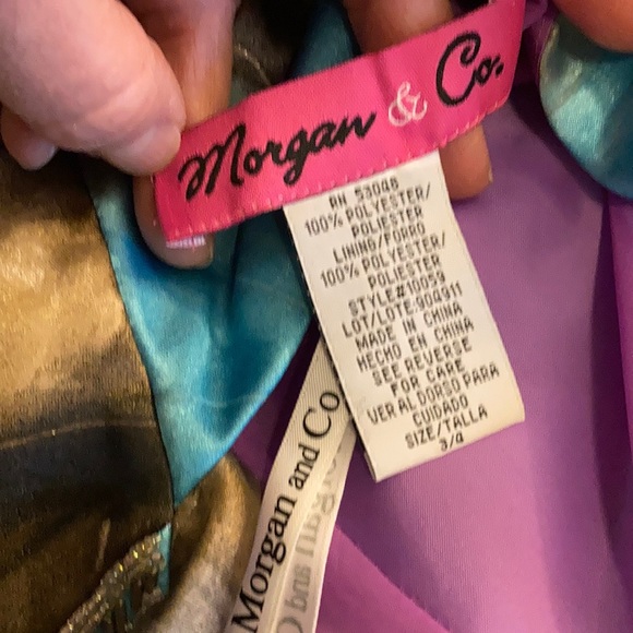 Beautiful prom dress size 3/4 worn once exc. cond - Picture 8 of 8